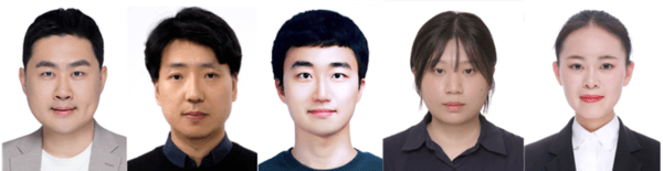 왼쪽부터) 왼쪽부터 연세대 김근수 교수(교신저자), 서울대 양범정 교수(교신저자), 서울대 김선제 연구생(제1저자), 연세대 정윤아 박사(제1저자), 서울대 위팅퀴안 박사후연구원(제1저자).