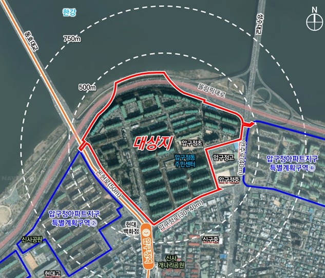 Location map of Apgujeong-dong 369-1