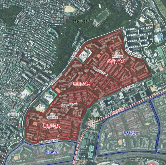 位于杨川区木洞901,902,903块地附近的地图(图片来源:首尔市)