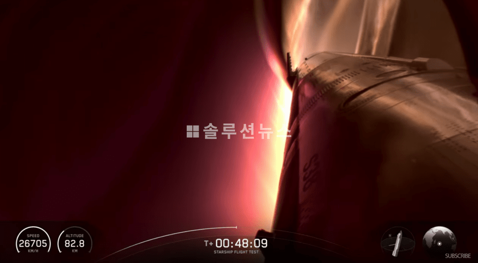 SpaceX Starship 11th launch livestream of the last flight of Block 2 (Source: @Spaceflight Now YouTube Livestream Capture)
