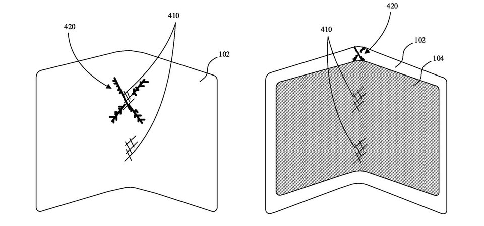 アップルが出願したフォルダブルiPhoneディスプレイ保護技術特許