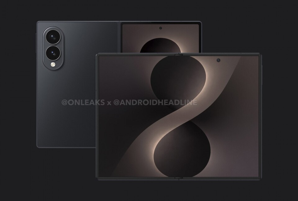 Galaxy Z Fold8 Wide预想图（来源：Android Headlines）