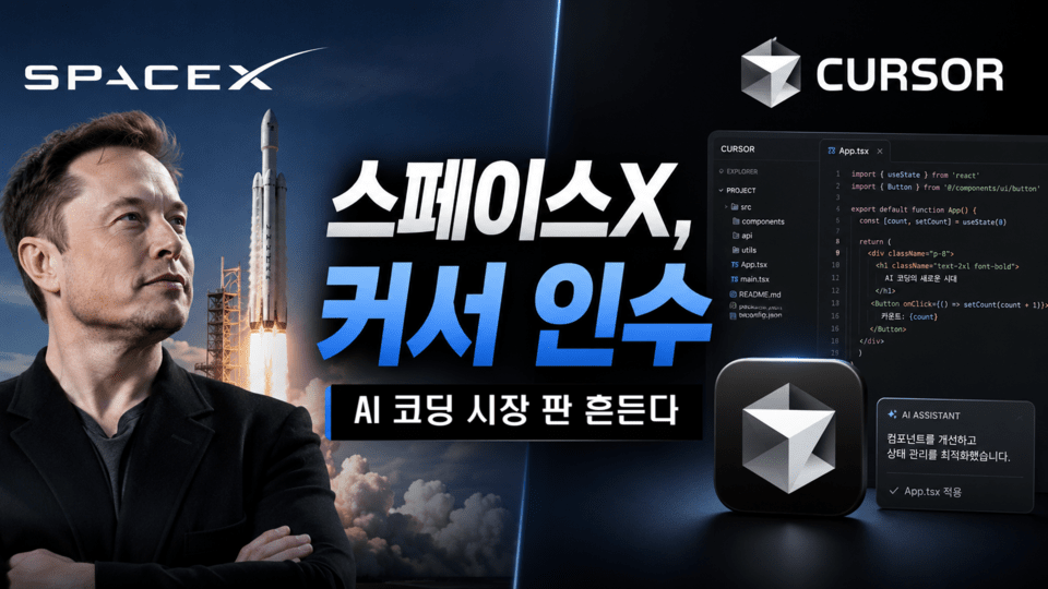 由Solution News编辑生成AI图像，用于象征SpaceX收购AI编程初创公司Cursor。