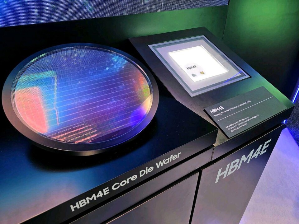 Samsung Electronics HBM4E product display (Source: Samsung Electronics)