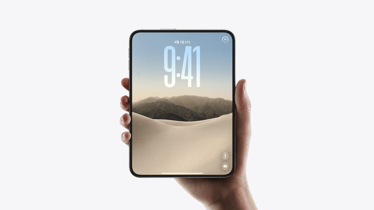 Apple初の折りたたみスマートフォン、iPhone Duo。